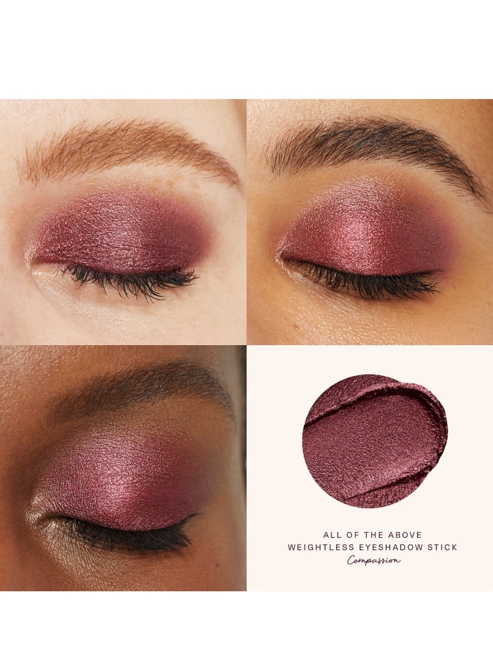 Rare Beauty All of the Above Weightless Eyeshadow Stick: Compassion (Burgundy)